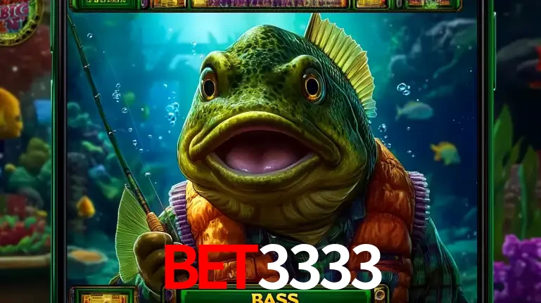 Personagem de peixe pescador do popular jogo de slot com tema de pescaria, uma das emocionantes opções de caça-níqueis para jogar e ganhar no cassino BET3333.